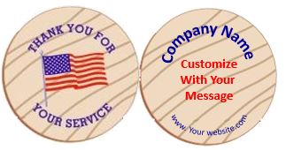 Thank You Full Color Wooden Nickels main image